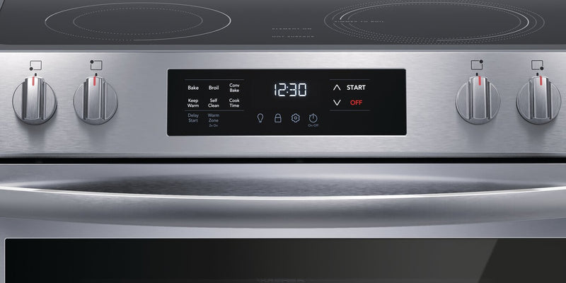 Frigidaire 5.3 Cu. Ft. Electric Range With EvenTemp™ Element and Convection Bake - Stainless Steel - FCFE308CAS