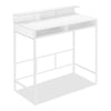 Melissa 47.25\" Standing Office Desk with Cubbies - White