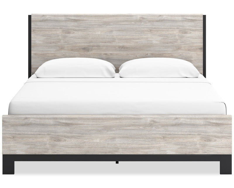 Zen Panel Bed, Light Grey - King Size