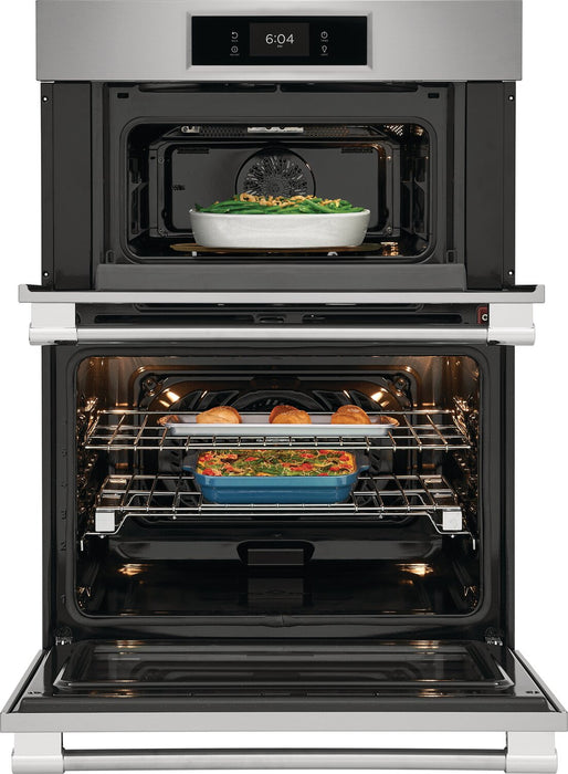 Frigidaire Professional 30\" 1.7/5.3 Cu. Ft. Electric Microwave and Wall Oven Combination with Total Convection - Smudge-Proof® Stainless Steel\t - PCWM3080AF