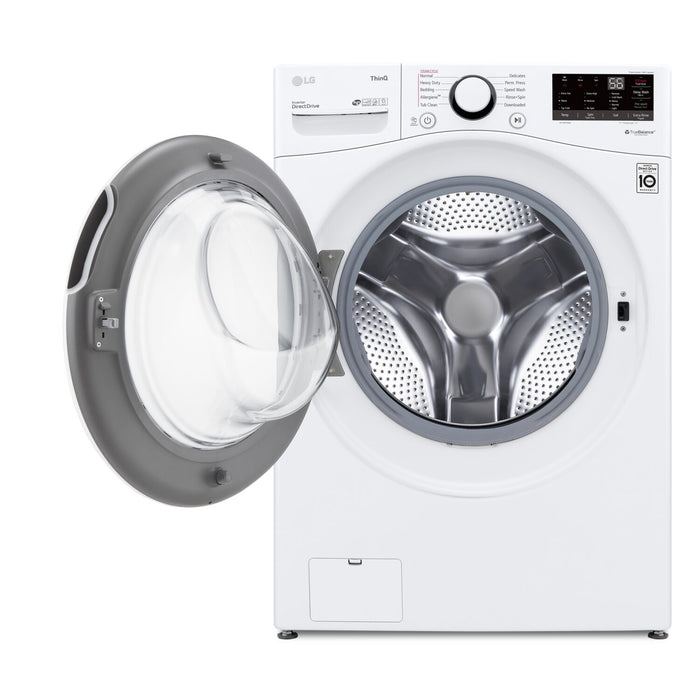 LG 5.2 Cu. Ft. Smart Front-Load High-Efficiency Steam Washer - White - Stackable - WM3600HWA