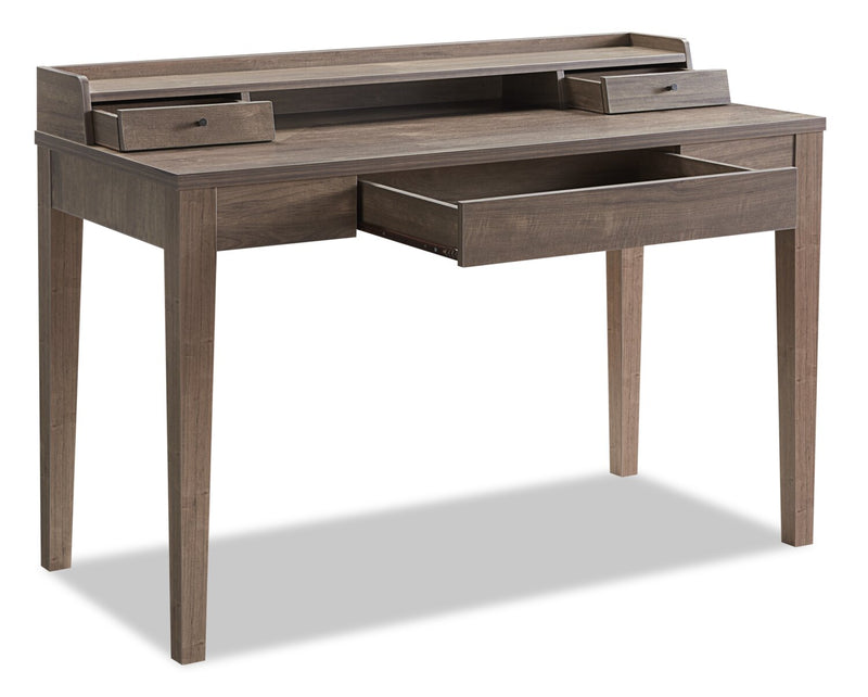 Jude 47.25\" Office Desk with 3-Drawers- Hazelnut