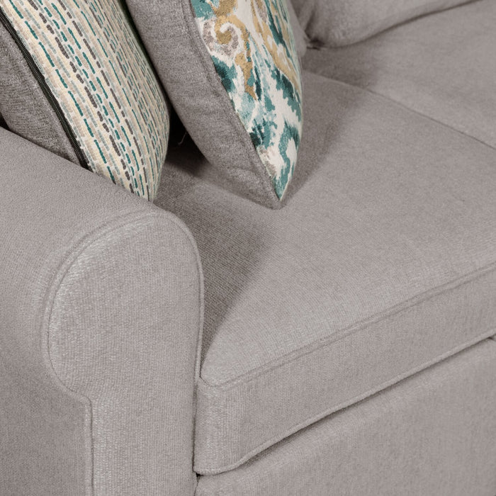 Scott Living Haven 2-Piece Left-Facing Chenille Fabric Sectional - Grey