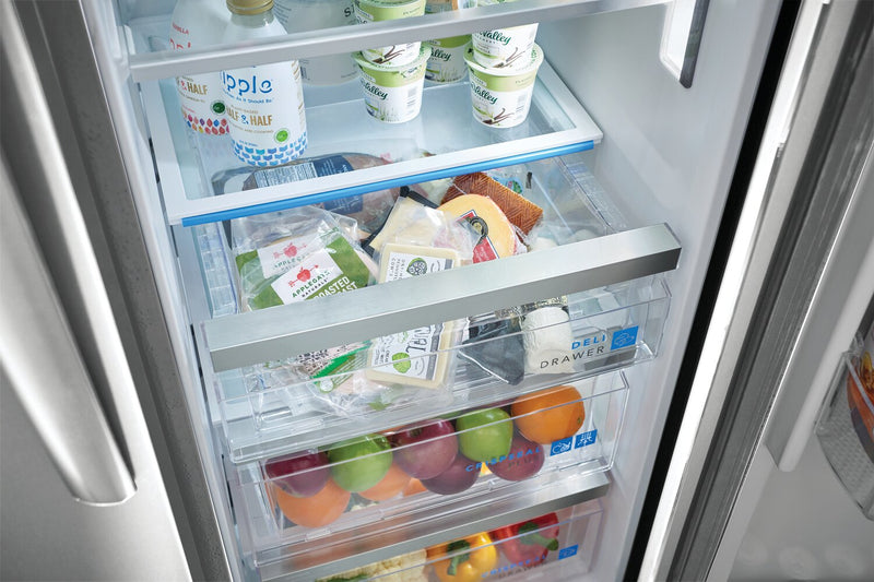 Frigidaire Gallery 36.1\" 22.3 Cu. Ft. Counter-Depth Side-by-Side Refrigerator - Smudge-Proof® Stainless Steel - GRSC2352AF