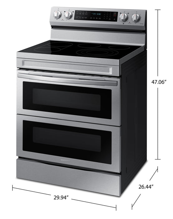 Samsung 6.3 Cu. Ft. Smart Electric Free Standing Range with Air Fry - Stainless Steel - NE63A6751SS/AC