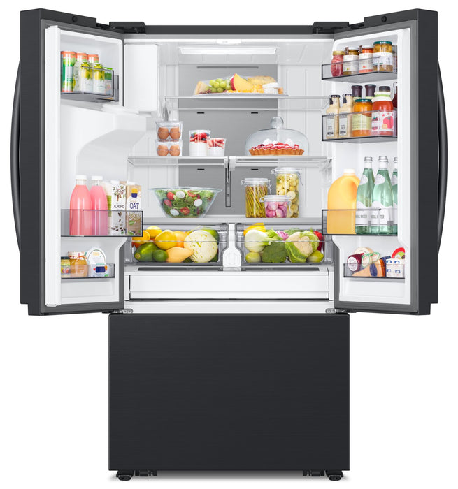 Samsung 36\" 31 Cu. Ft. Full Depth French-Door Refrigerator - Matte Black Steel - RF32CG5400MTAA