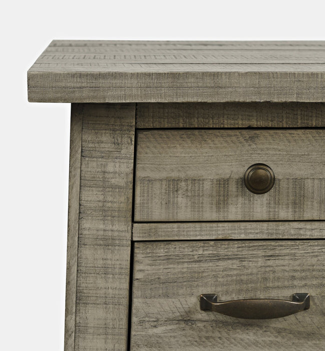 Colson 18\" Rustic Chairside Table with Storage - Driftwood