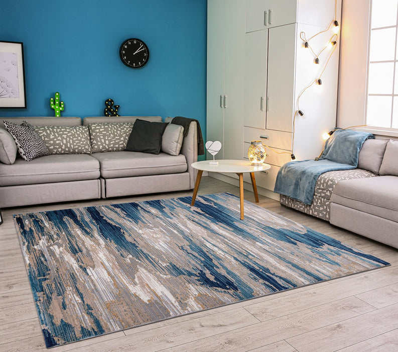 Simone Blue Area Rug - 6'7\" x 9'6\"