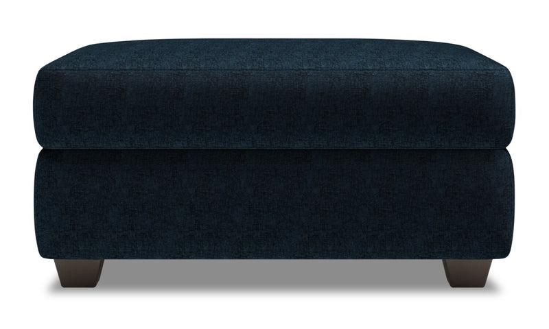 Made in Canada Customizable Sofa Lab The Trunk 39\" Chenille Fabric Storage Ottoman - Luxury Indigo Blue