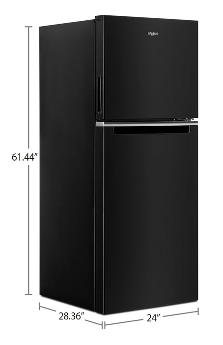 Whirlpool 24\" 11.6 Cu. Ft. Top-Mount Refrigerator - Black - WRT112CZJB