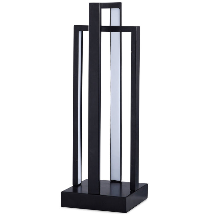 Kieran 21\" Black LED Table Lamp