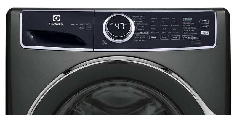 Electrolux 4.5 Cu. Ft. Front-Load High-Efficiency Steam Washer - Titanium - Stackable - ELFW7537AT
