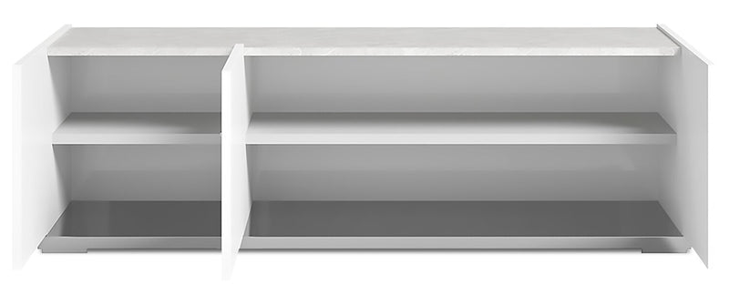 Marla 47\" Modern TV Stand with Storage and Cable Management for TVs up to 50\"- White