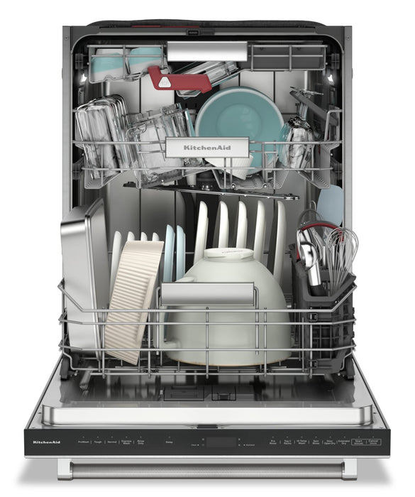 KitchenAid 24\" 39 dBA Built-In Top-Control Dishwasher - Stainless Steel with PrintShield™ Finish - KDTF924PPS