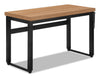 Kai 47.25\" Adjustable Height Office Desk - Brown