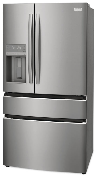 Frigidaire Gallery 36\" 21.5 Cu. Ft. Counter-Depth 4-Door French-Door Refrigerator - Smudge-Proof® Stainless Steel - GRMC2273CF