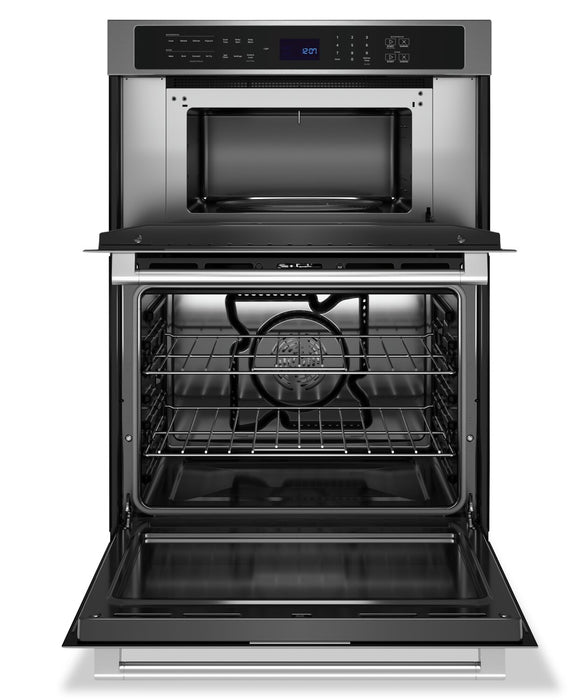 Maytag 30\" 6.4 Cu. Ft. Electric Combination Wall Oven with True Convection - Fingerprint Resistant Stainless Steel - MOEC6030LZ