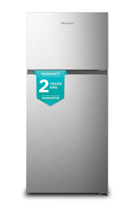 Hisense 29.7\" 18 Cu. Ft. Top-Mount Refrigerator - Silver - RT18A2FSD