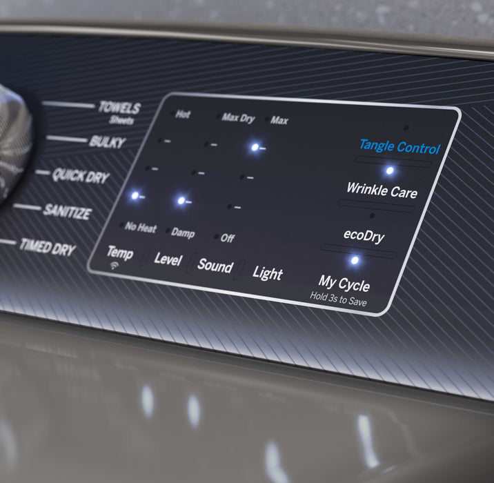 Profile 7.4 Cu. Ft. SmartHQ Electric Dryer with Washer Link and Sanitize - PTD70EBMTWS