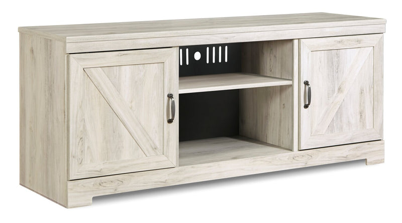 Bellaby 63\" Rustic TV Stand with Storage and Cable Management for TVs up to 70\"- Whitewash