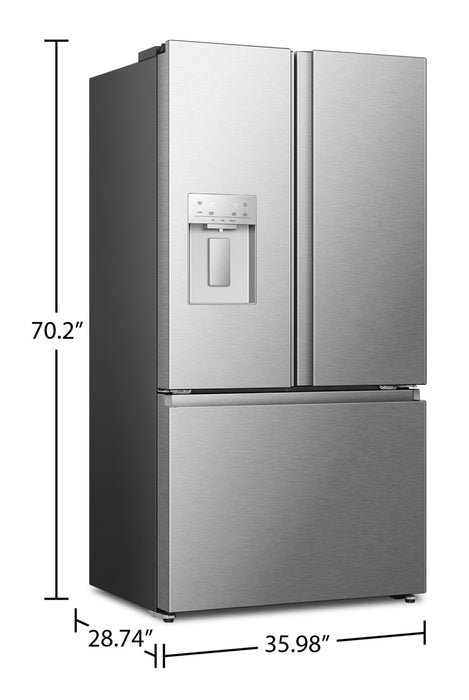 Hisense 36\" 22.4 Cu. Ft. French-Door Refrigerator - Stainless Steel - RF225C3CSEI