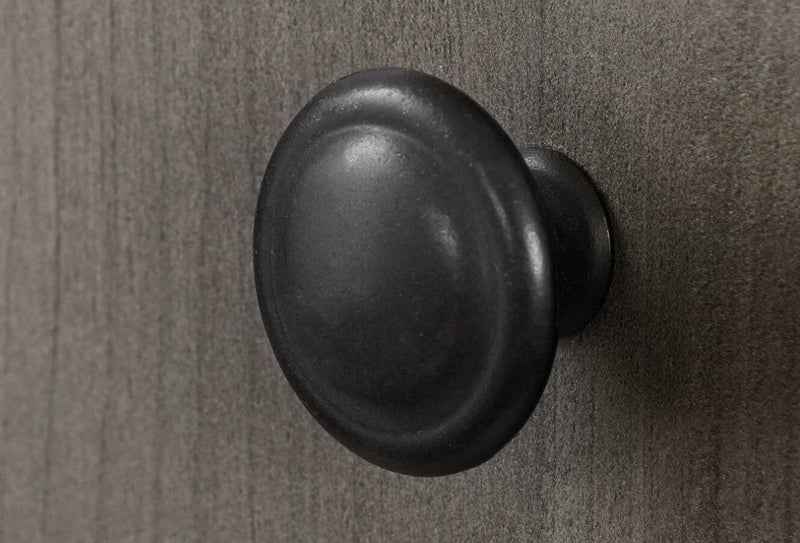 Holt Bedroom 2-Drawer Chest with Storage Cabinet, 33.75\"W x 63.5\"H, Made in Canada - Brown/Grey