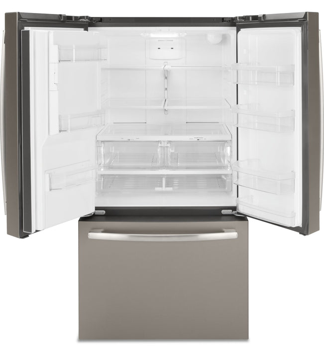 GE 36\" 25.5 Cu. Ft. French-Door Refrigerator - Slate - GFE26JMMES