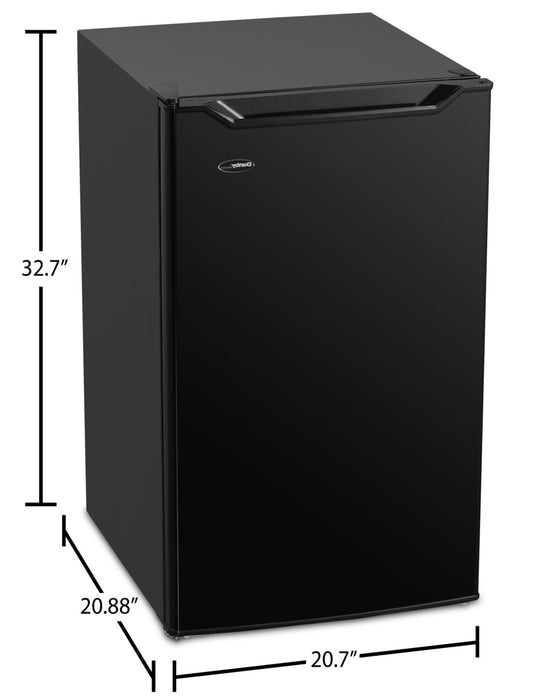 Danby 20.7\" 4.4 Cu. Ft. Single-Door Mini Fridge - Black - DCR044B1BM