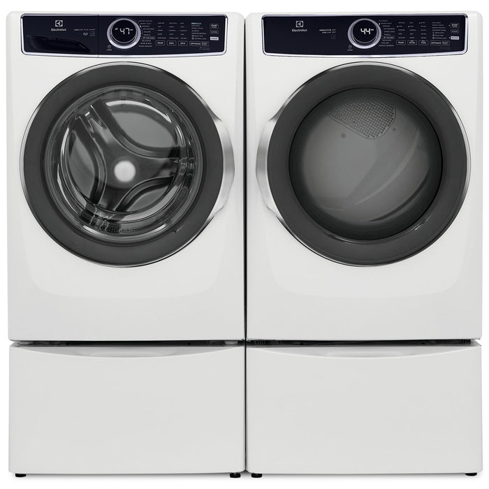 Electrolux 5.2 Cu. Ft. Front-Load Washer and 8 Cu. Ft. Electric Dryer - White