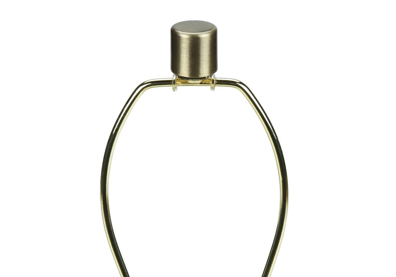 27\" Grey Ceramic Table Lamp with Beige Shade