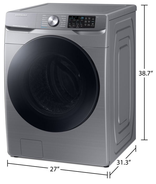 Samsung 5.2 Cu. Ft. Front-Load Steam Washer - Grey - Stackable - WF45B6300AP/US