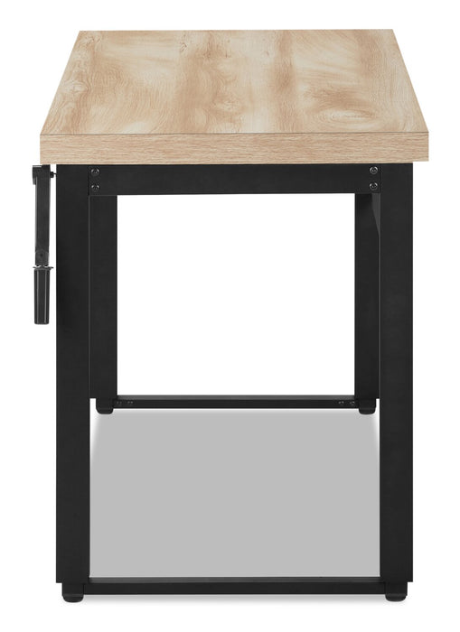 Kai 47.25\" Adjustable Height Office Desk - Natural