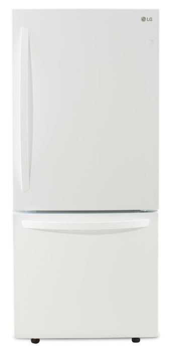 LG 30\" 22 Cu. Ft. Bottom-Mount Refrigerator - White - LRDNS2200W