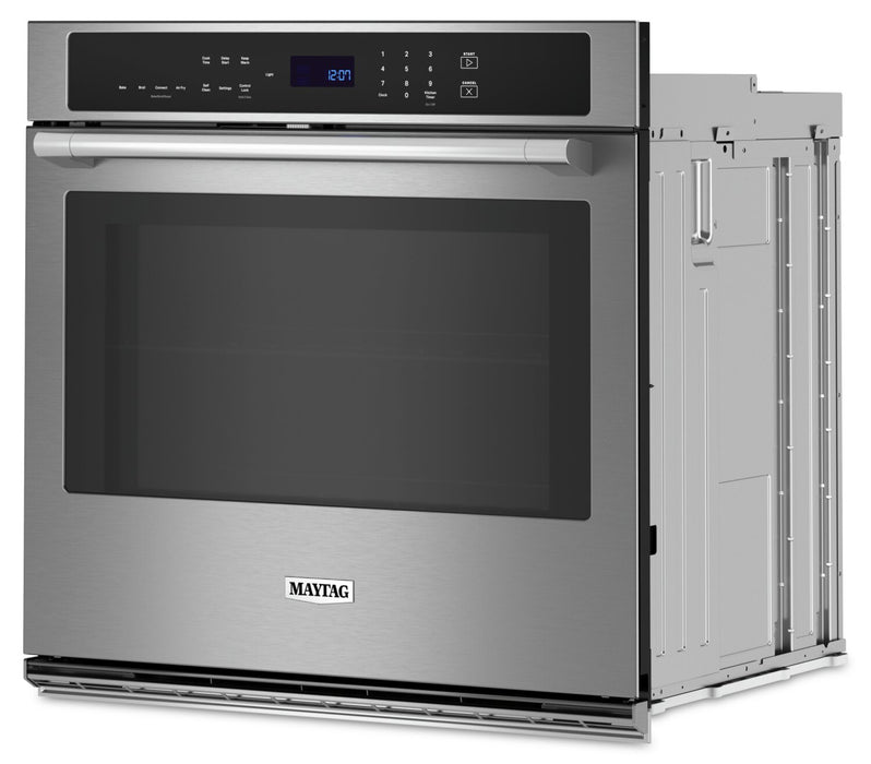 Maytag 27\" 4.3 Cu. Ft. Electric Single Wall Oven with True Convection - Fingerprint Resistant Stainless Steel - MOES6027LZ