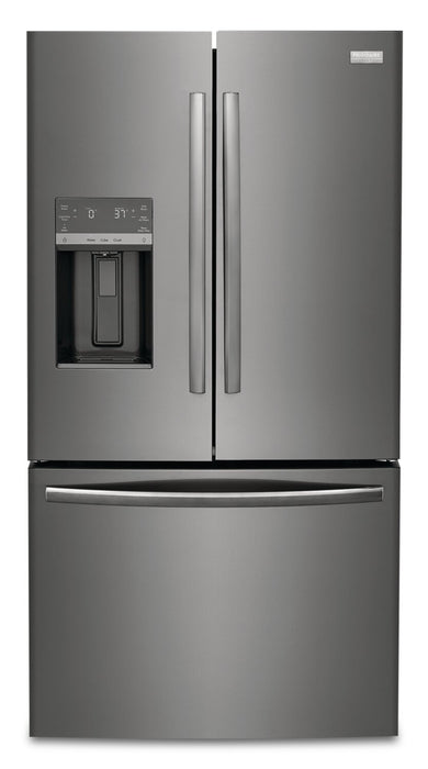 Frigidaire Gallery 36\" 27.8 Cu. Ft. Standard-Depth French-Door Refrigerator - Smudge-Proof® Black Stainless Steel - GRFS2853AD