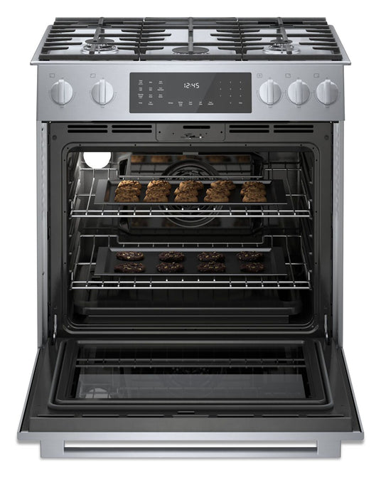 Bosch 800 Series 4.6 Cu. Ft. Dual Fuel Range with Warming Drawer - HDI8056C