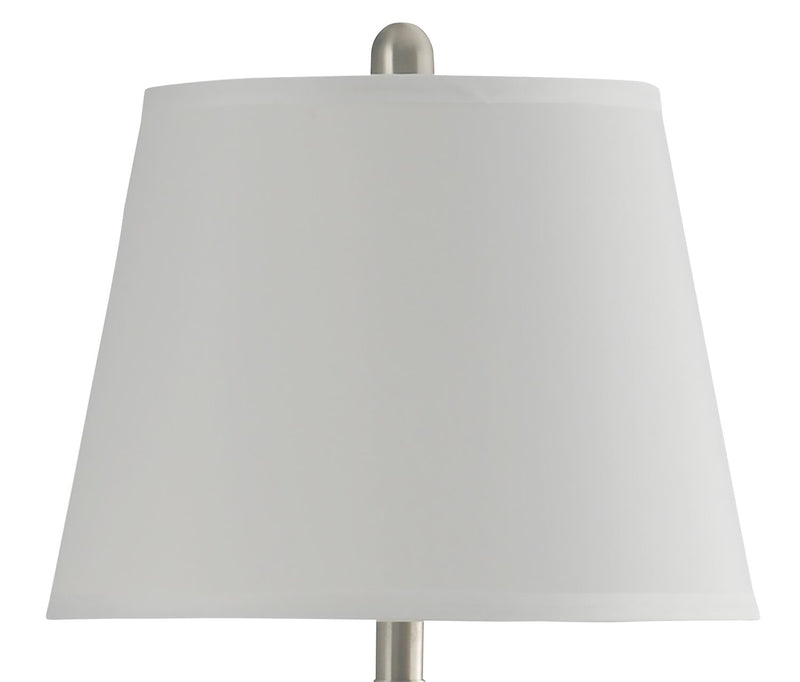 Garcia 29.5\" Silver Table Lamp with USB Charging