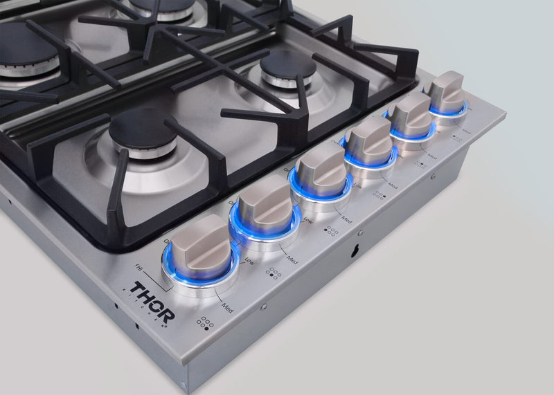 Thor Kitchen 36\" Professional 6-Burner Gas Cooktop - TGC3601