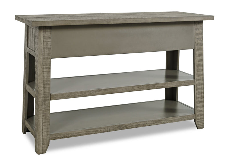 Colson 50\" Rustic Sofa Table with Storage and Shelf - Driftwood