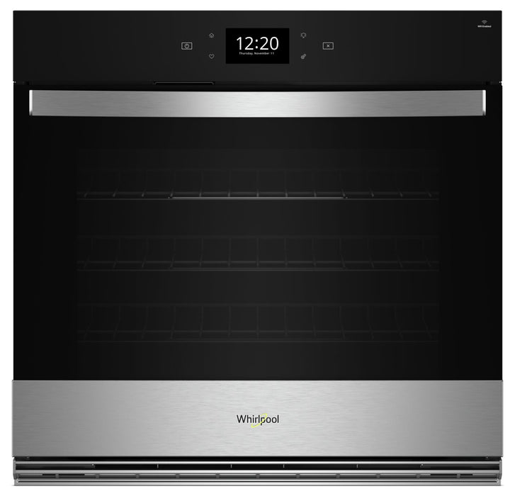 Whirlpool 30\" 4.3 Cu. Ft. Electric Single Wall Oven with True Convection - Fingerprint Resistant Stainless Steel - WOES7030PZ