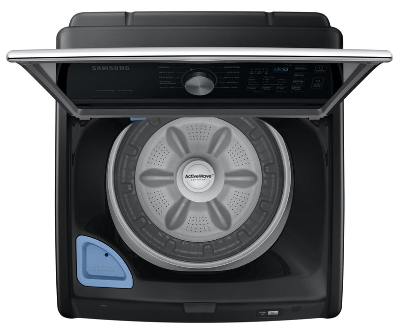 Samsung 5.4 Cu. Ft. Top-Load Washer - Black Stainless Steel - WA46CG3505AVA4