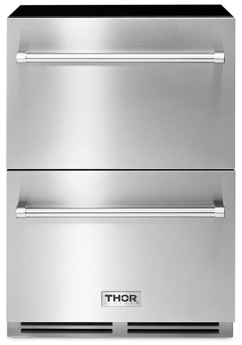 Thor 24\" 5.4 Cu. Ft. 2 Drawer  Refrigerator - Stainless Steel - TRF24U