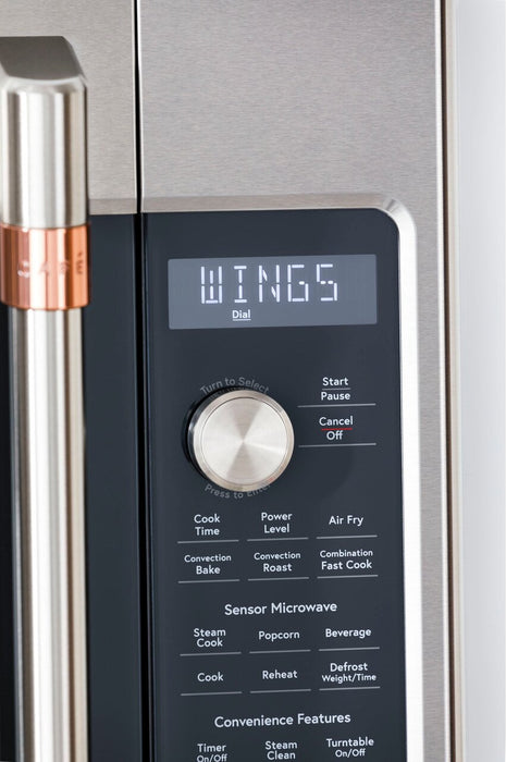 Cafe 1.7 Cu. Ft. Over-the-Range Microwave with Convection and Air Fry - Stainless - CVM517P2RS1