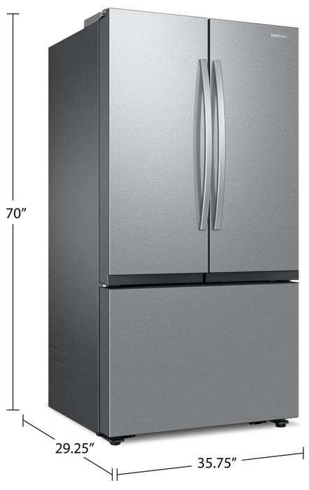 Samsung 36\" 27 Cu. Ft. SpaceMax Counter-Depth Refrigerator - Stainless Steel - RF27CG5100SRAA