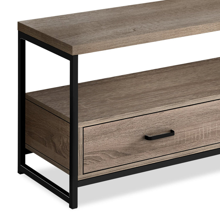 Corban 48\" Modern TV Stand with Storage and Cable Management for TVs up to 55\"- Dark Taupe