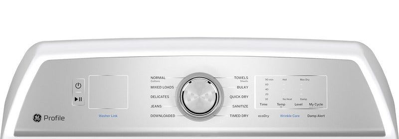 Profile 5.8 Cu. Ft. Top-Load Washer and 7.4 Cu. Ft. Electric Dryer - White