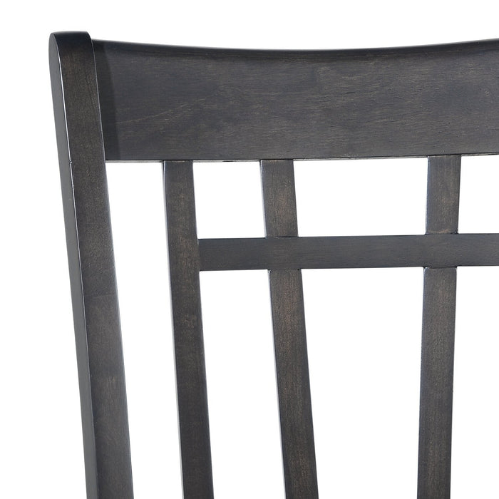 Dena Dining Chair with Vegan-Leather Fabric - Grey