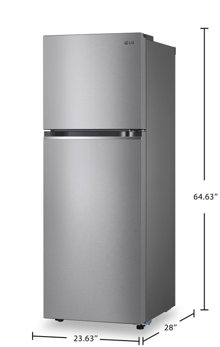 LG 24\" 11 Cu. Ft. Top-Mount Refrigerator - Platinum Silver - LT11C2000V