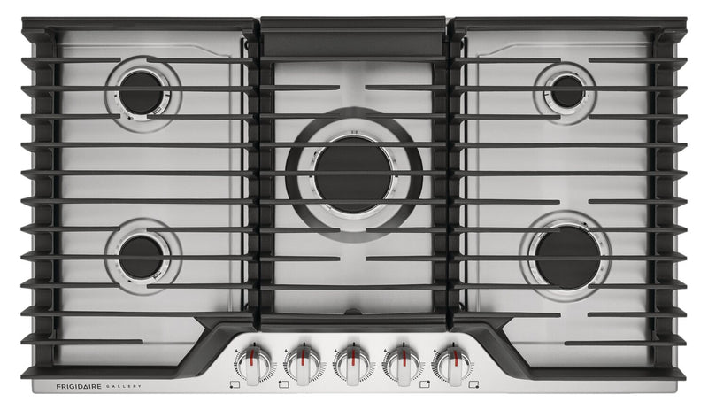 Frigidaire Gallery 36\" 5-Element Gas Cooktop - Stainless Steel - GCCG3648AS