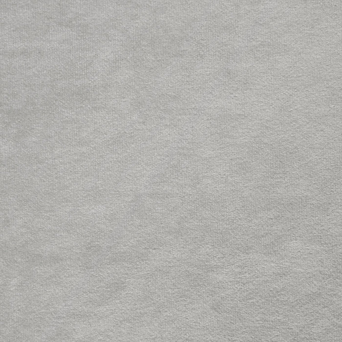 Penelope Upholstered Wingback Bed in Grey Velvet Fabric with Nailhead Design, Button Tufted - Queen Size